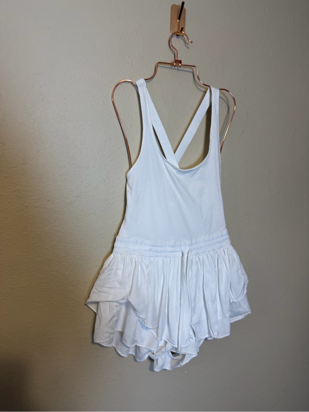 FREE PEOPLE Movement White Prima Shortsie Size Small - Picture 5 of 9